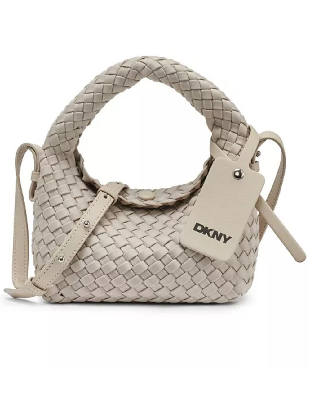 DKNY Woven Hobo Bag in Light Taupe / BNWT / STILL IN PACKAGING